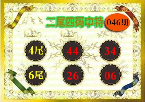 046期二尾四码[图]