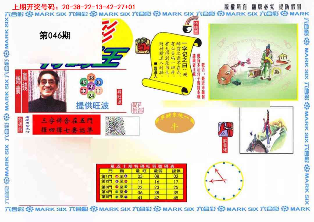 046期特码王(信封)[图]