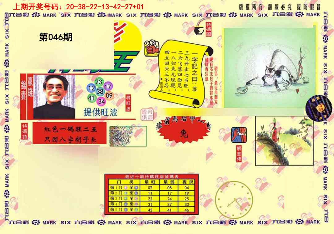 046期心水特码(信封)[图]