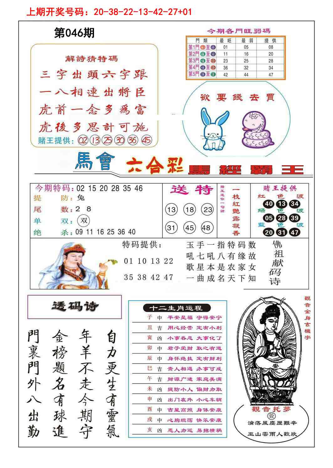 046期马经霸王[图]