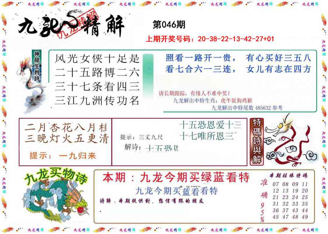 046期九龙精解[图]