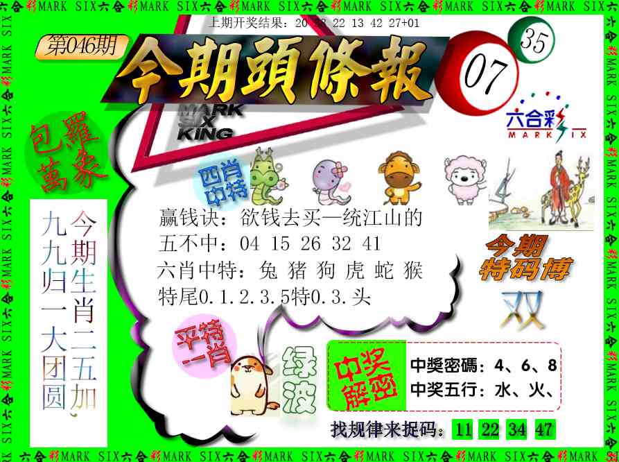 046期今期头条报[图]