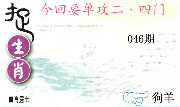 046期捉生肖[图]