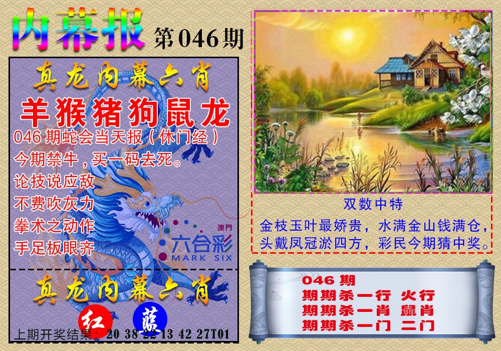 046期真龙内幕报[图]
