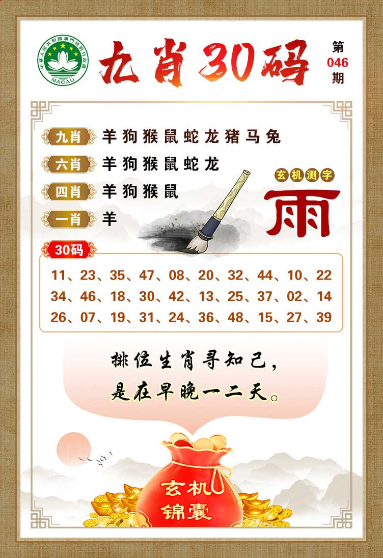 046期九肖30码[图]