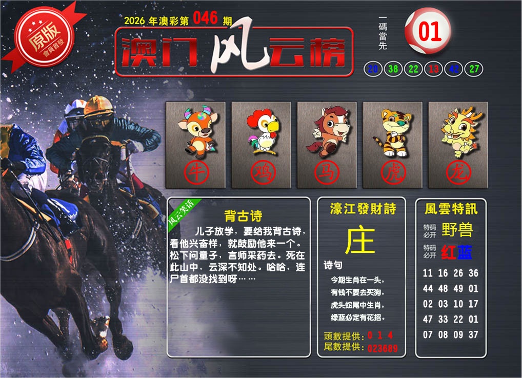 046期澳门风云榜[图]
