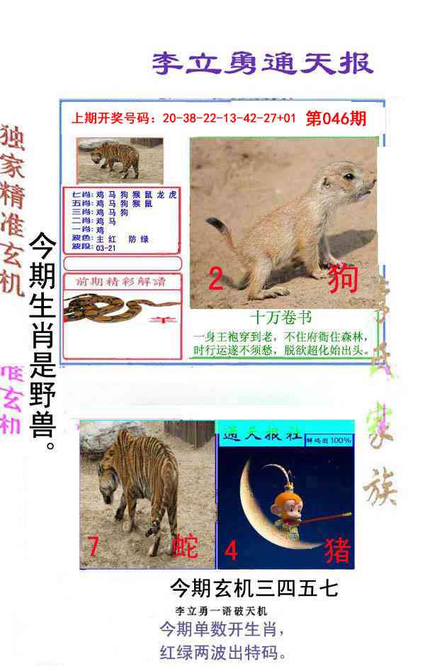 046期李立勇通天报[图]