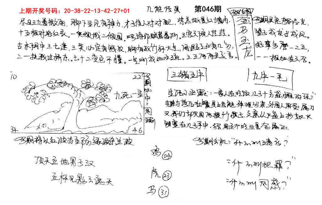 046期手写九龙内幕[图]